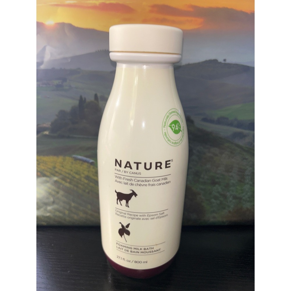 Nature By Canus Foaming Milk Bath With Canadian Goat Milk and‎ Epsom Salt